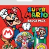 Super Mario Bros - Knappar 5-pack