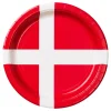 Tallrikar Danska Flaggan 8-pack