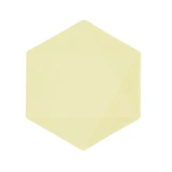 Tallrikar Decor Premium Hexagon 21 cm Gul 6-pack