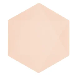 Tallrikar Decor Premium Hexagon 26 cm Aprikos 6-pack