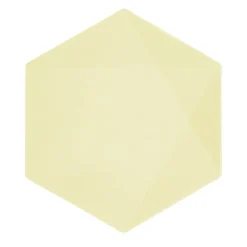 Tallrikar Decor Premium Hexagon 26 cm Gul 6-pack
