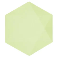 Tallrikar Decor Premium Hexagon 26 cm Grön 6-pack