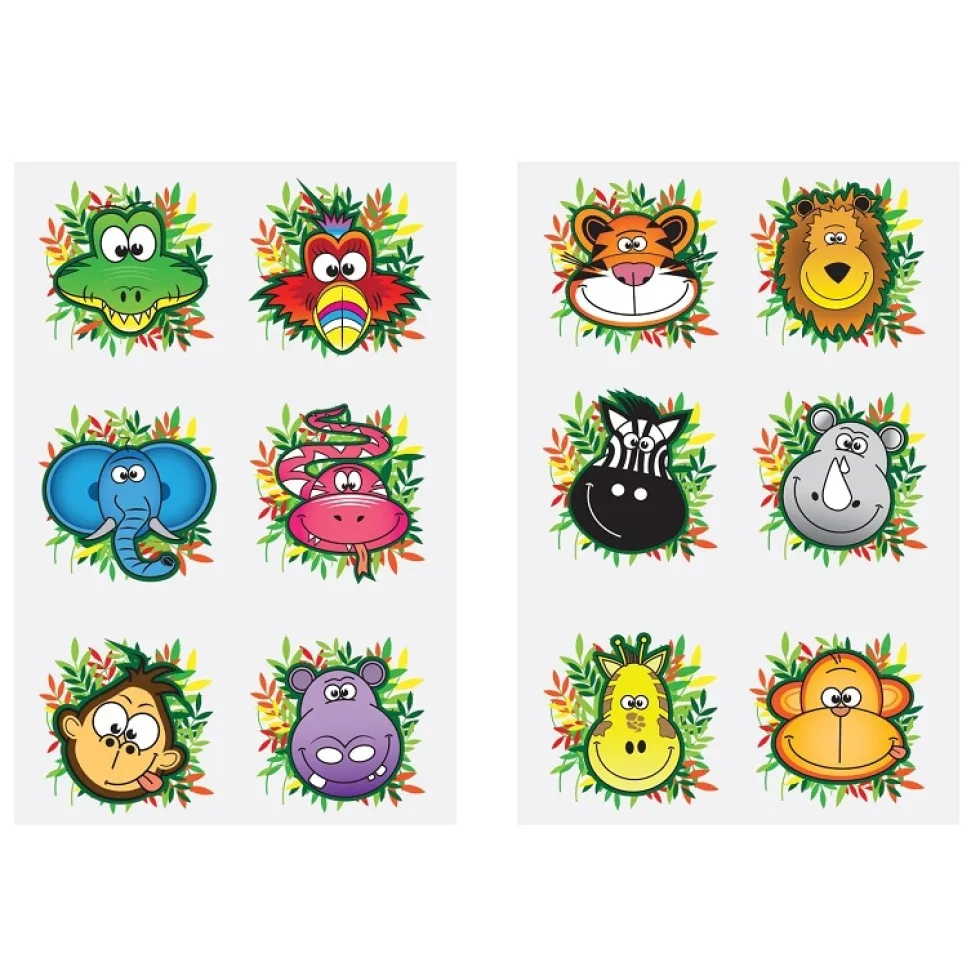 Tatueringar med djurmotiv 6-pack