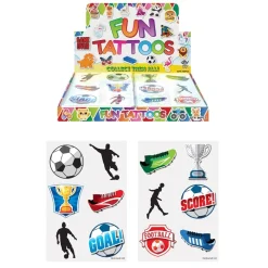 Tatueringar med fotbollsmotiv 6-pack