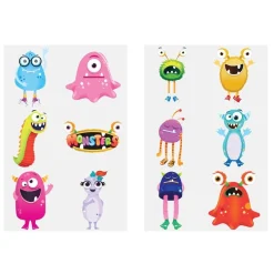 Tatueringar med monstermotiv 6-pack
