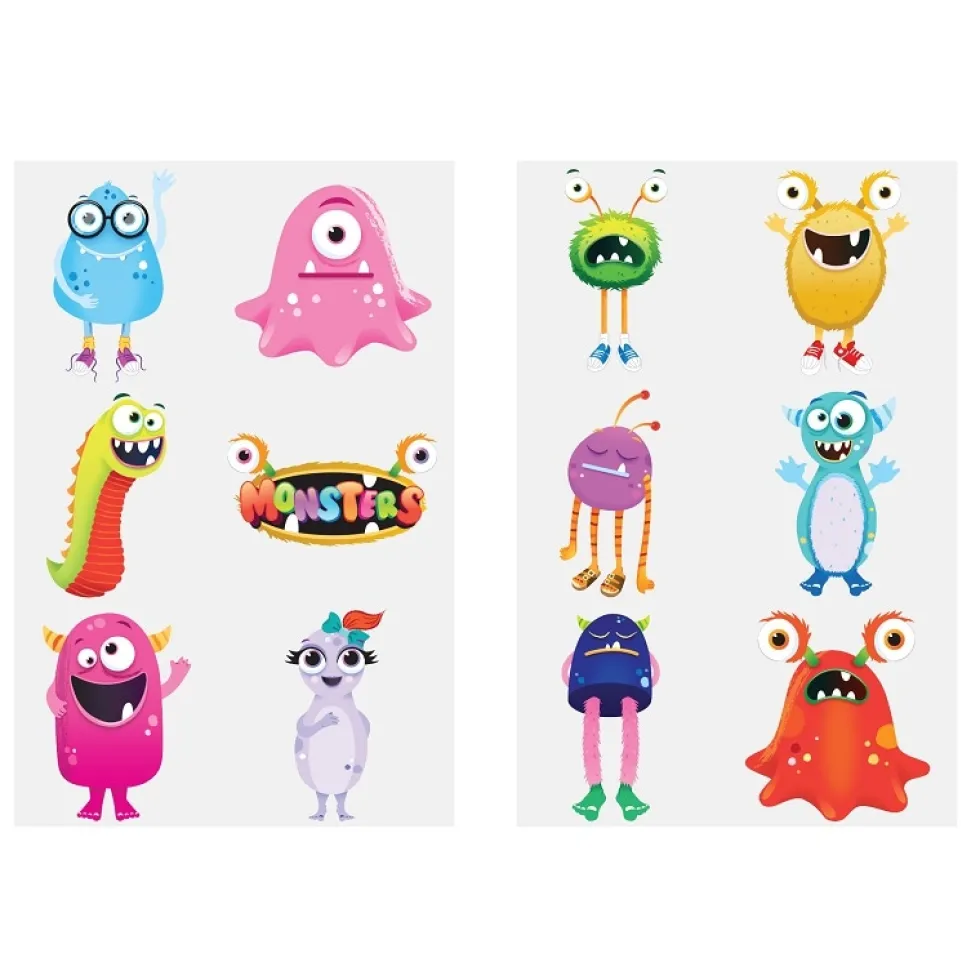 Tatueringar med monstermotiv 6-pack