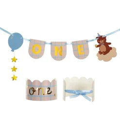 Teddy Bear - Dekorationskit till 1-årskalas