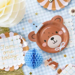 Teddy Bear - Tallrikar Teddybjörnsansikte 6-pack