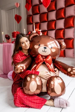 Teddybjörn Stående Folieballong 88 cm
