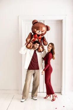 Teddybjörn Stående Folieballong 88 cm