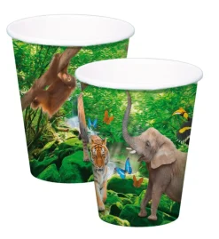Tropisk Safari - Pappmuggar 8-pack
