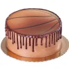 Tårtbild Basketboll - Oblat 20 cm
