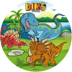 Tårtbild Dinosaurie - Oblat 20 cm