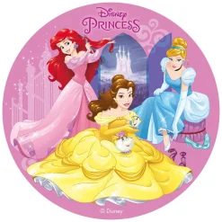 Tårtbild Disney Prinsessor - Oblat 20 cm (A)