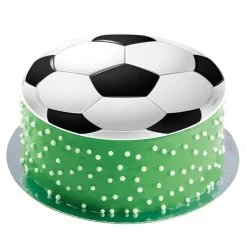Tårtbild Fotboll - Sockerpasta 15,5 cm
