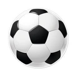 Tårtbild Fotboll - Sockerpasta 15,5 cm
