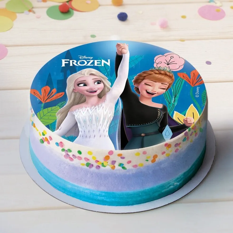 Tårtbild Frost 2 - Sockerpasta 15,5 cm