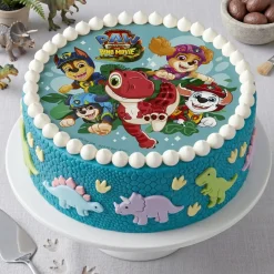 Tårtbild Paw Patrol Dino Movie - Oblat 20 cm