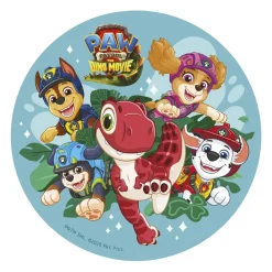 Tårtbild Paw Patrol Dino Movie - Oblat 20 cm