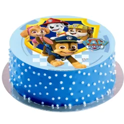 Tårtbild Paw Patrol - Sockerpasta 20 cm