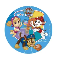 Tårtbild Paw Patrol - Sockerpasta 15,5 cm