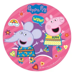 Tårtbild Peppa Pig - Sockerpasta 20 cm