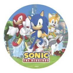 Tårtbild Sonic the Hedgehog - Oblat 20 cm
