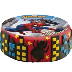 Tårtbild Spiderman - Sockerpasta 15,5 cm