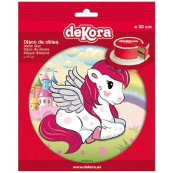 Tårtbild Unicorn - Oblat 20 cm (C)