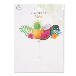 Tårtdekoration Tropiska frukter 16 cm