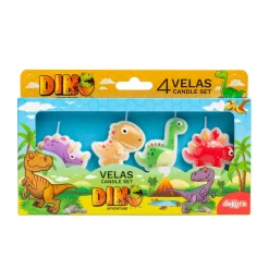 Tårtljus Dinosaurier 4-pack