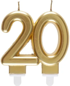 Tårtljus i Guld 20 år