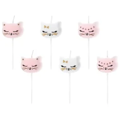 Tårtljus Katter 6-pack