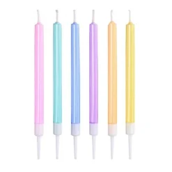 Tårtljus - Pastell Metallic 6-pack