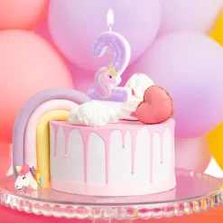 Tårtljus Unicorn 1-6 år