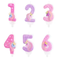 Tårtljus Unicorn 1-6 år