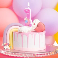 Tårtljus Unicorn 1-6 år