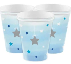 Twinkle Little Star Blå - Pappmuggar 8-pack