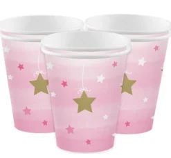 Twinkle Little Star Rosa - Pappmuggar 8-pack