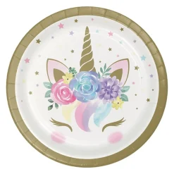 Unicorn Babyshower - Assietter 8-pack