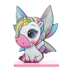Unicorn Fairy - Bordsdekoration av trä 20 cm