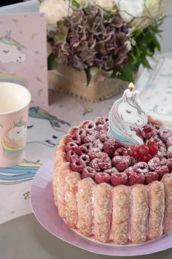 Unicorn - Tårtljus 7,5 cm