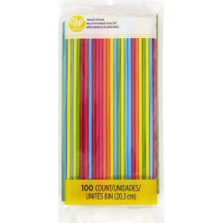 Wilton - Cakepopspinnar i regnbågsfärger 100-pack