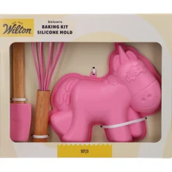 Wilton enhörningsbakset i silikon, 3 delar