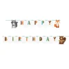Woodland Animals - Girlang Happy Birthday