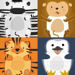 Zoo Animals - Servetter 20-pack