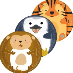 Zoo Animals - Tallrikar 8-pack